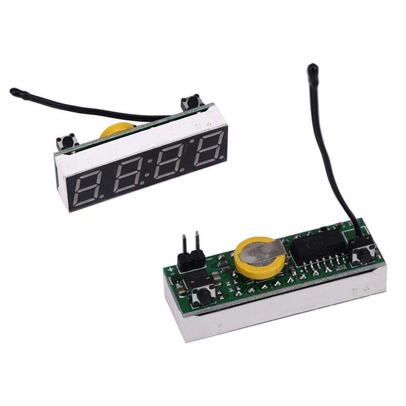 High-Precision RX8025T Digital Clock Module LED Digital Tube Electronic Clock(Blue)