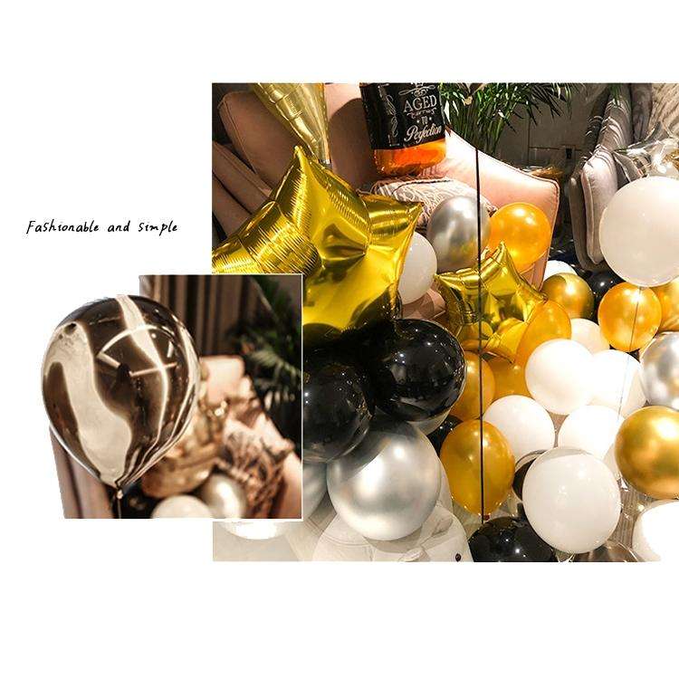 Happy Birthday Girl Boy Aluminum Film Balloon Scene Decoration Set Background Wall Decoration Adu...