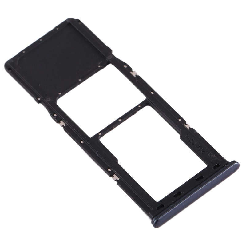 For Galaxy A70 SIM Card Tray + Micro SD Card Tray (Black)