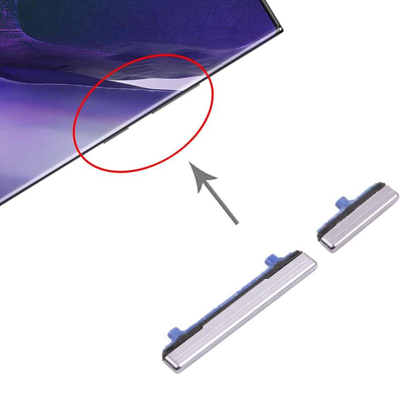 For Samsung Galaxy Note20 Ultra Power Button and Volume Control Button(Grey)