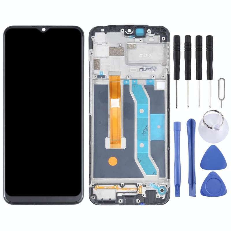 Original LCD Screen and Digitizer Full Assembly With Frame for OPPO Realme C11 RMX2185
