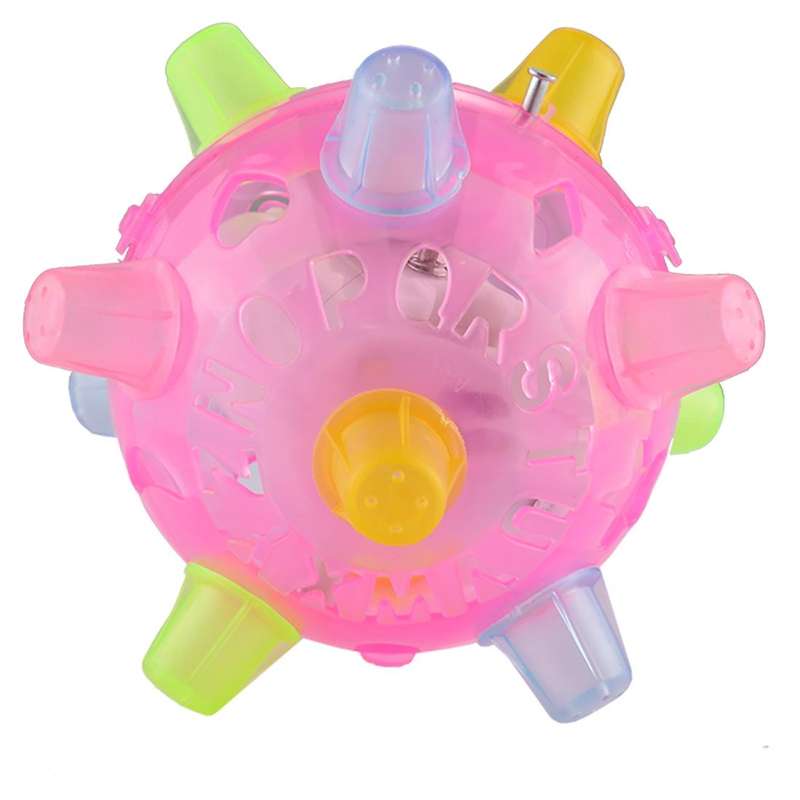 3 PCS Funny Flashing Bouncing Ball LED Light Dancing Music Ball Toys, Random Color Delivery