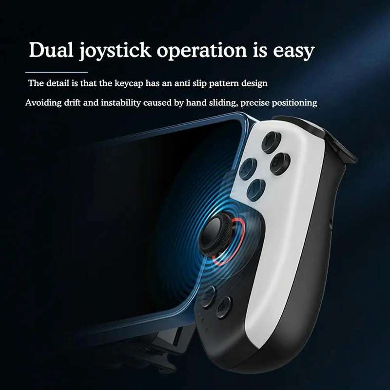 Mobile Phone Gaming Controller with Cooler & 2 Back Button Macro Programmable(Black)
