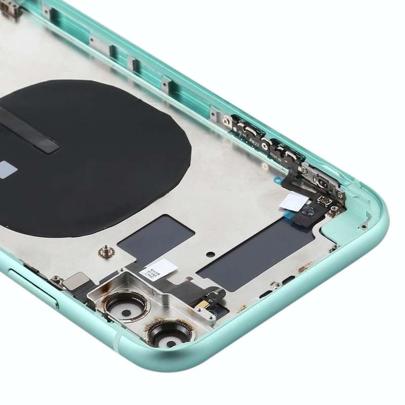 Battery Back Cover (with Side Keys & Card Tray & Power + Volume Flex Cable & Wireless Charging Mo...