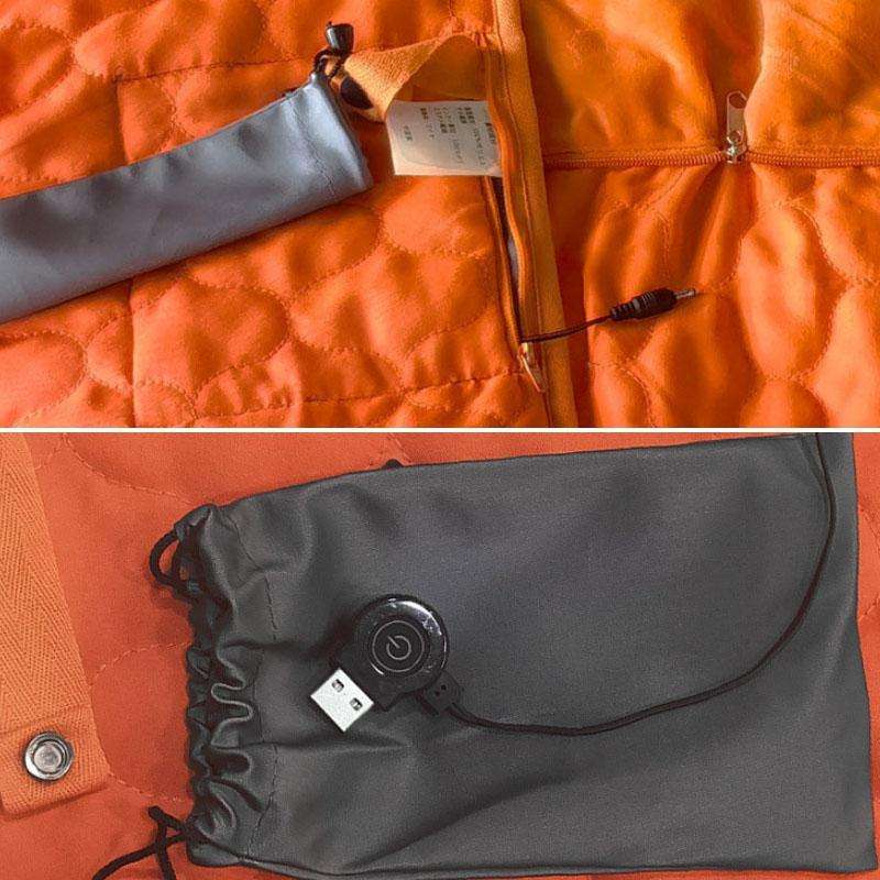 Portable USB Smart Heating Multifunctional Pillow Electric Heating Blanket, Free Size(Grey)