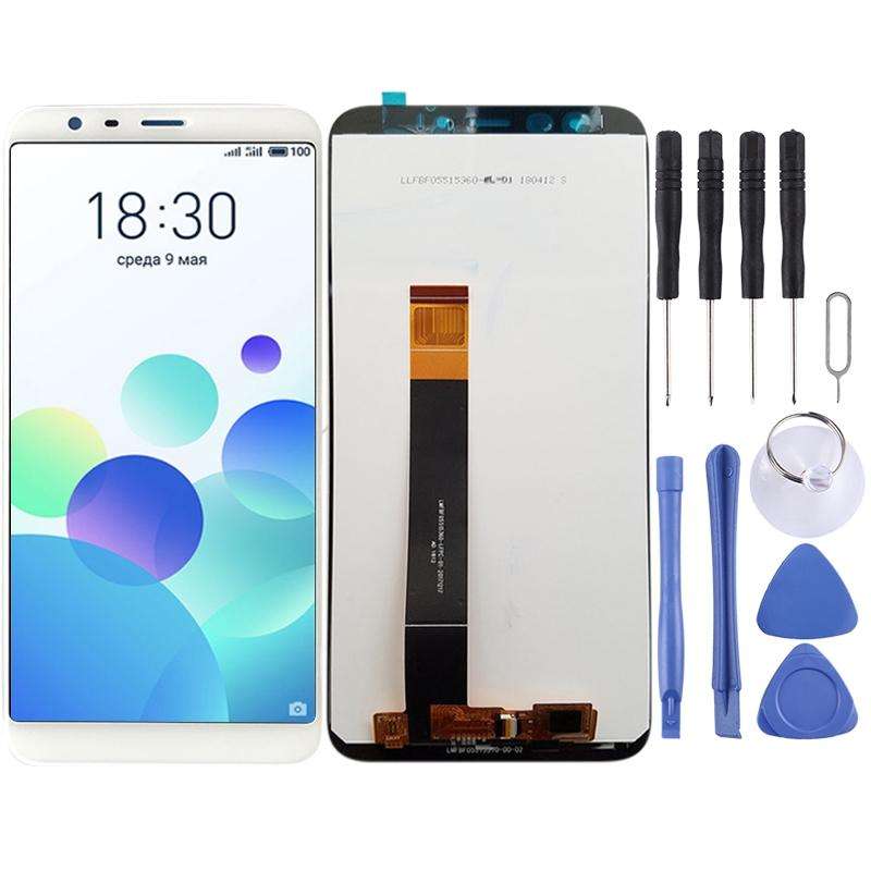 TFT LCD Screen for Meizu M8c M908L with Digitizer Full Assembly(White)