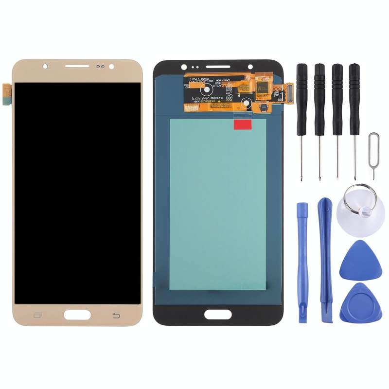OLED LCD Screen for Samsung Galaxy J7 (2016) SM-J710 With Digitizer Full Assembly (Gold)