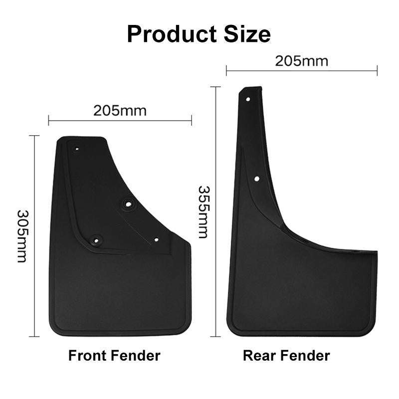 For Suzuki Jimny 2019-2023 4pcs/Set Car Auto Soft Plastic Splash Flaps Fender Guard
