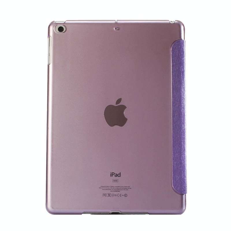 For iPad 9.7 (2018) & iPad 9.7 (2017) & iPad Air Silk Texture Horizontal Deformation Flip Leather...