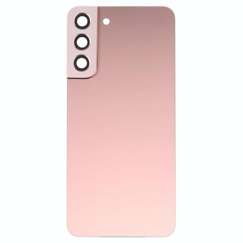 For Samsung Galaxy S22+ 5G SM-S906B Battery Back Cover with Camera Lens Cover (Pink)