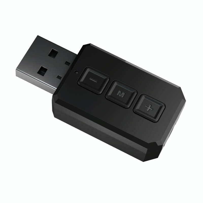 RT02 USB Bluetooth Audio Adapter Receives Transmits 2-in-1 Bluetooth 5.0 Hands-free Talk Car Blue...