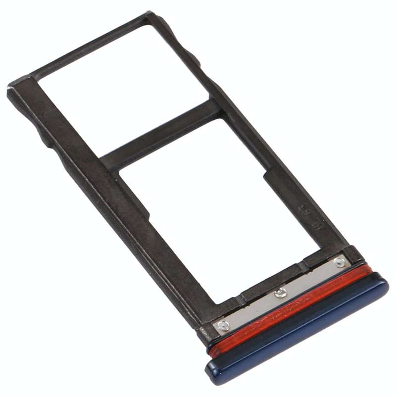 SIM Card Tray + Micro SD Card Tray for Motorola Moto One Vision / P50 (Black)
