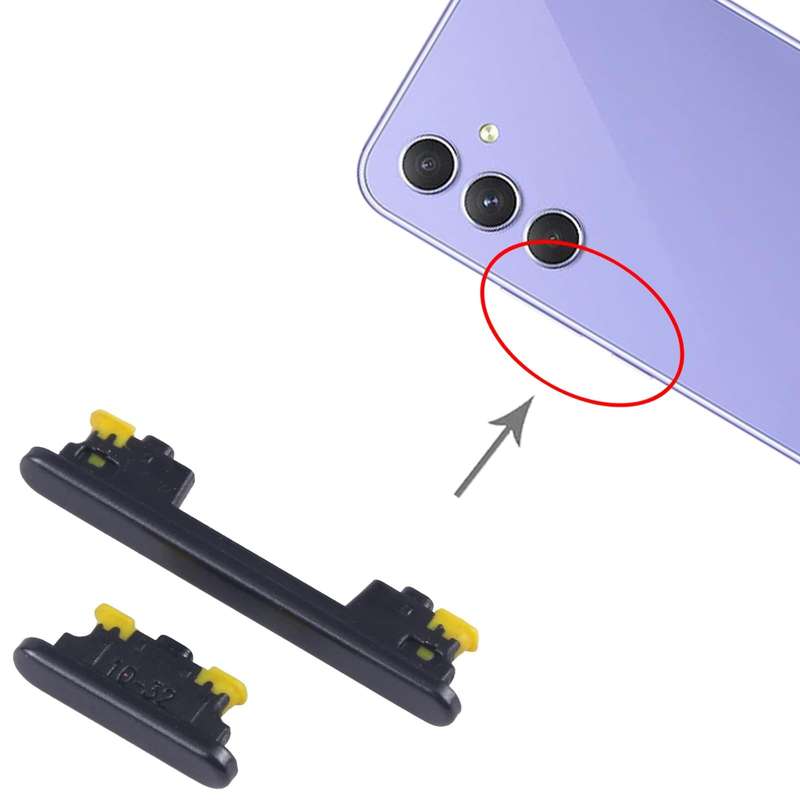 For Samsung Galaxy A54 SM-A546B 10pcs Original Power Button and Volume Control Button (Black)