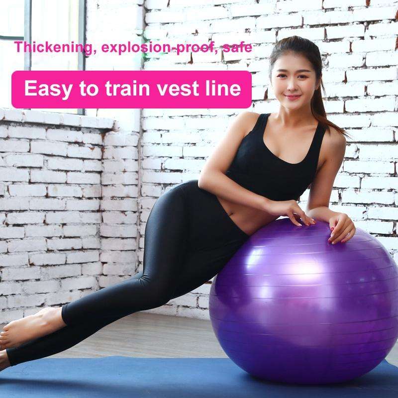 Thickening Explosion-proof Big Yoga Ball Sport Fitness Ball Environmental Pregnant Yoga Ball, Dia...
