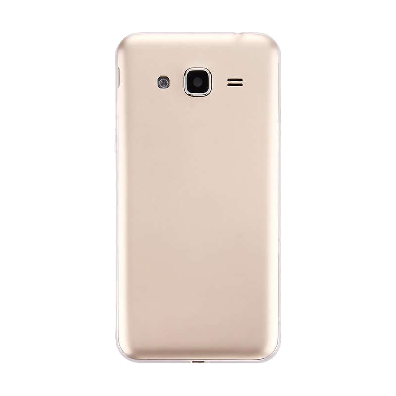 For Galaxy J3 (2016) / J320 (Double card version) Battery Back Cover + Middle Frame Bezel (Gold)