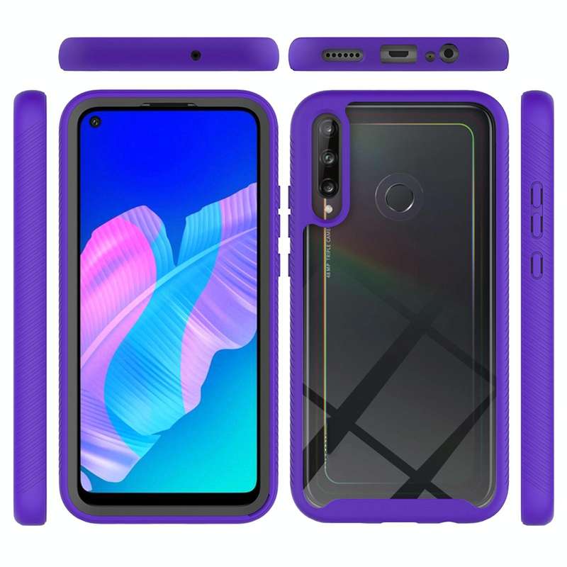 For Huawei Y7p Starry Sky Solid Color Series Shockproof PC + TPU Protective Case(Red)