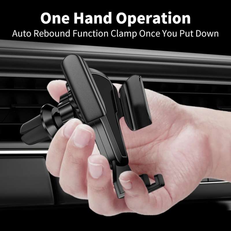 FLOVEME YXF204095_1 Car Air Outlet Mount Automatic Retractable Arm Phone Holder Stand for 4-6.5 i...