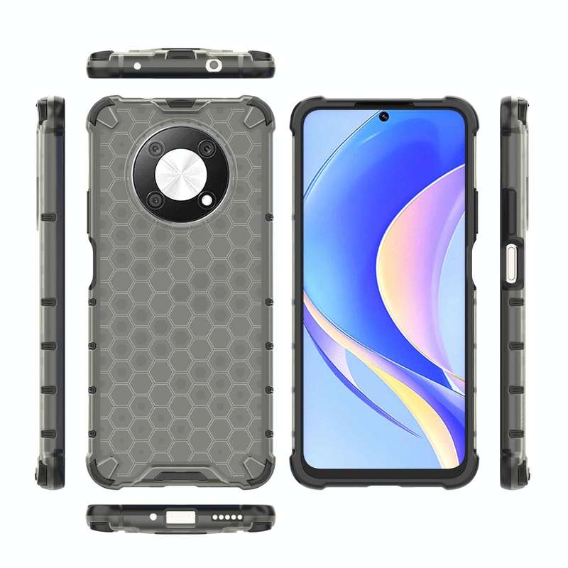 For Huawei nova Y90 4G Honeycomb Phone Case(Black)