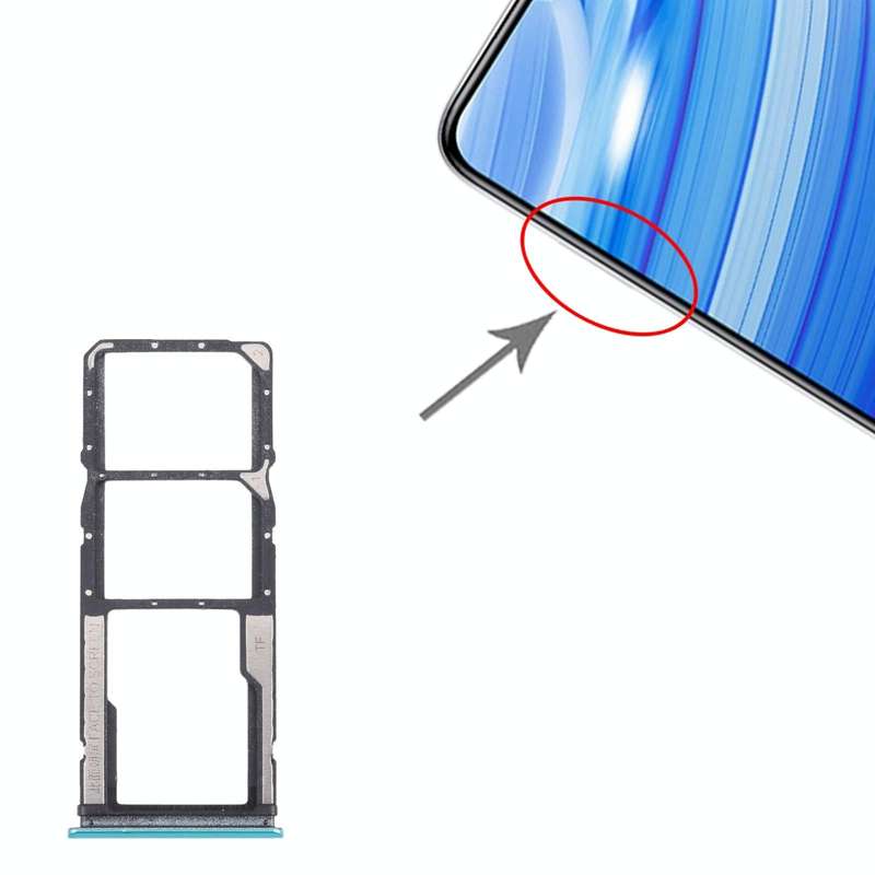 SIM Card Tray + SIM Card Tray + Micro SD Card Tray for Xiaomi Redmi 9T 4G / Redmi Note 9 4G J19S ...