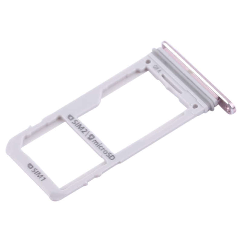 For Galaxy S8 / S8+ 2 SIM Card Tray / Micro SD Card Tray (Pink)