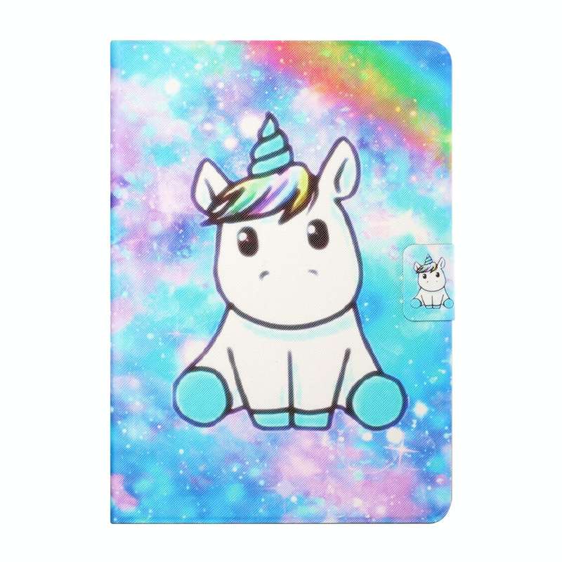 For Samsung Galaxy Tab A 10.1 2019 T515/T510 Colored Drawing Horizontal Flip Leather Case with Ho...