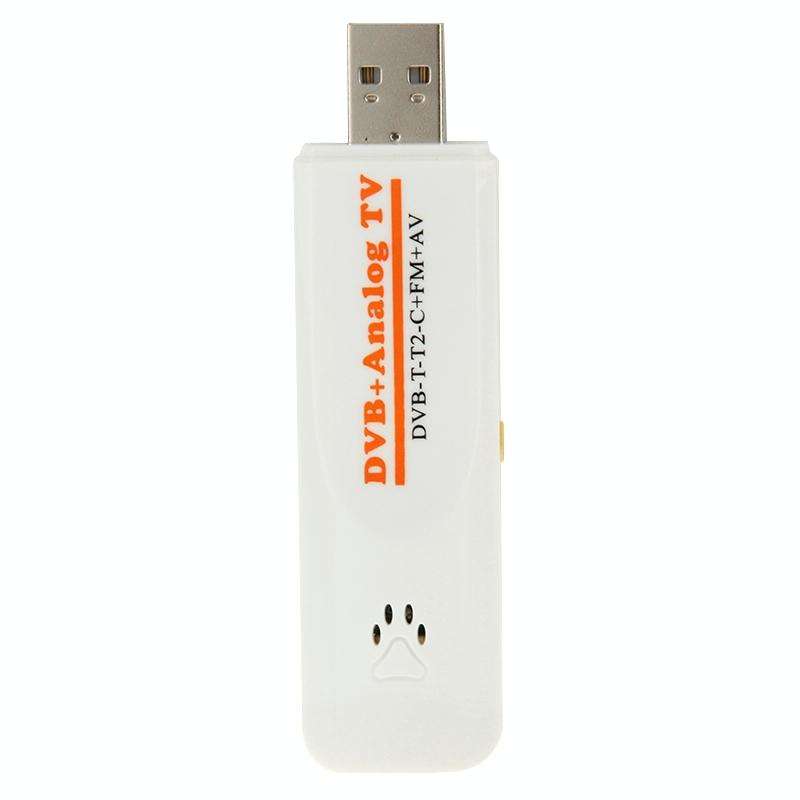 Mini Digital USB 2.0 Dual Module DVB Analog TV Stick, Support FM + AV + DVB-T / T2 / C