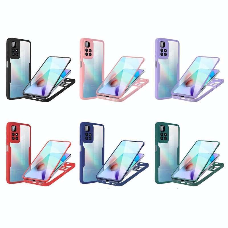 For Xiaomi Redmi 10 Acrylic + TPU 360 Degrees Full Coverage Phone Case(Purple)