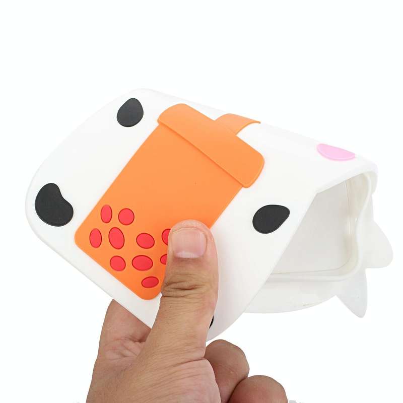 For Samsung Galaxy A13 5G Crossbody Cartoon Silicone Phone Case(Cow)