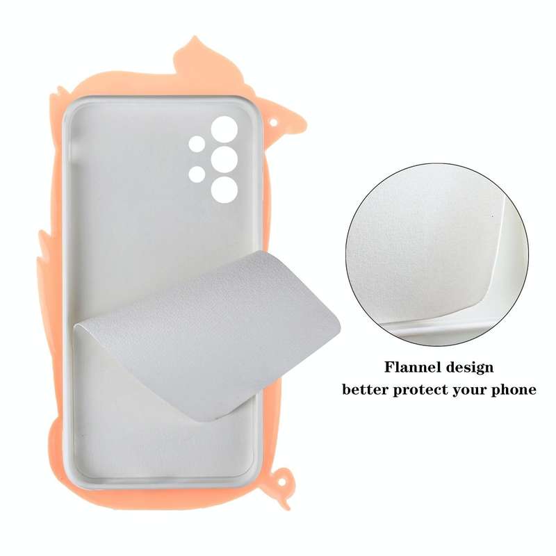For Samsung Galaxy A53 5G Crossbody Cartoon Silicone Phone Case(Pig)