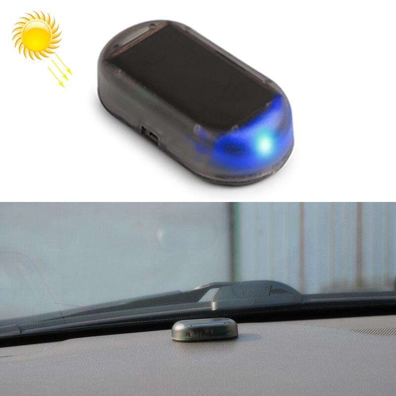 LQ-S10 Car Solar Power Simulated Dummy Alarm Warning Anti-Theft LED Flashing Security Light Fake ...
