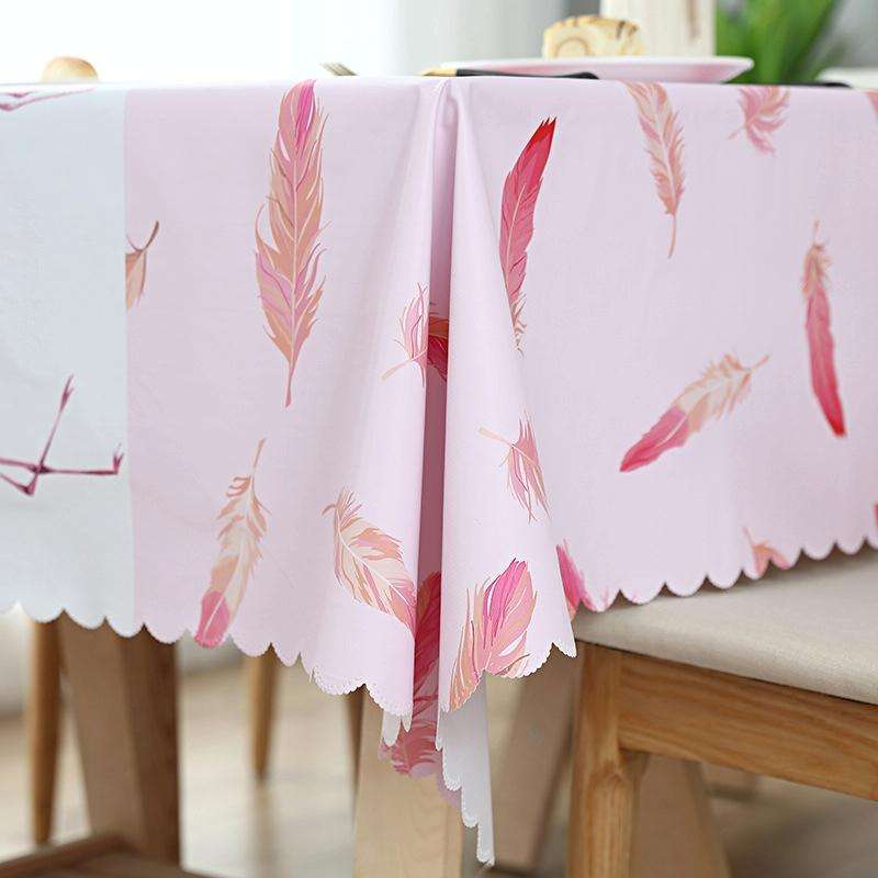 Printinging Coffee Dining Table Cloth PVC Waterproof Oilproof Anti-scalding Tablecloth, Size:140x...