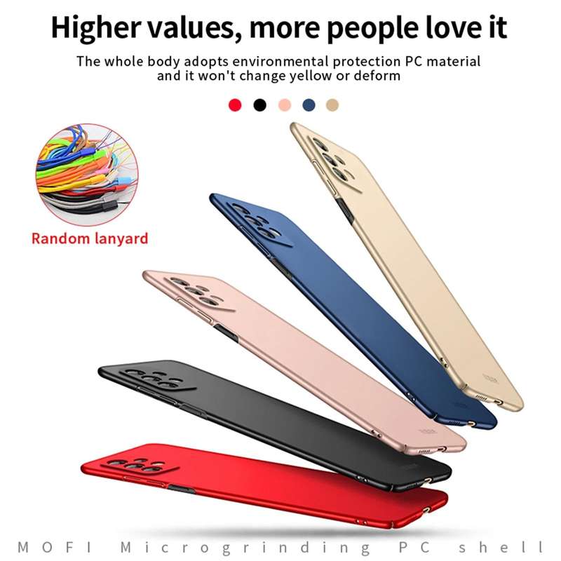 For Samsung Galaxy A53 5G MOFI Frosted PC Ultra-thin Hard Phone Case(Rose gold)