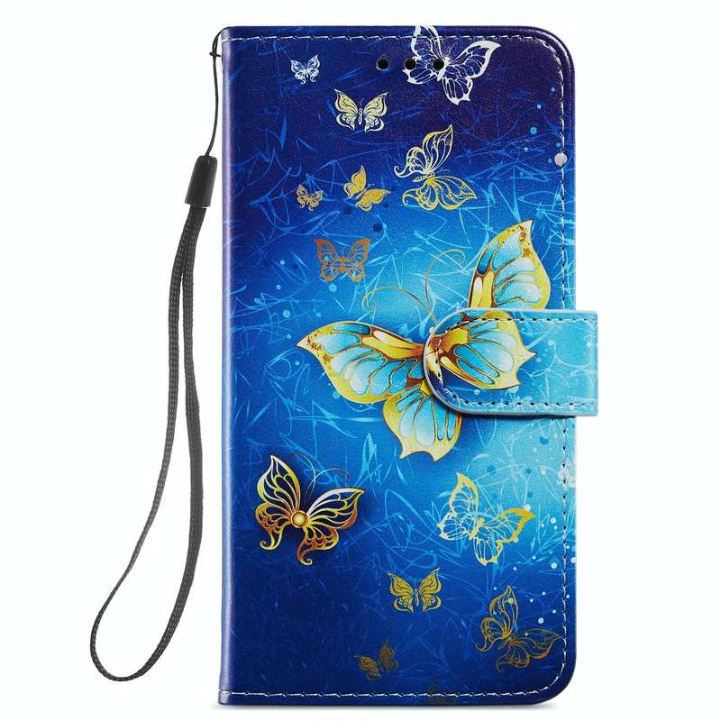 For Samsung Galaxy S21 5G Painted Pattern Horizontal Flip Leather Case with Holder & Card Slots &...