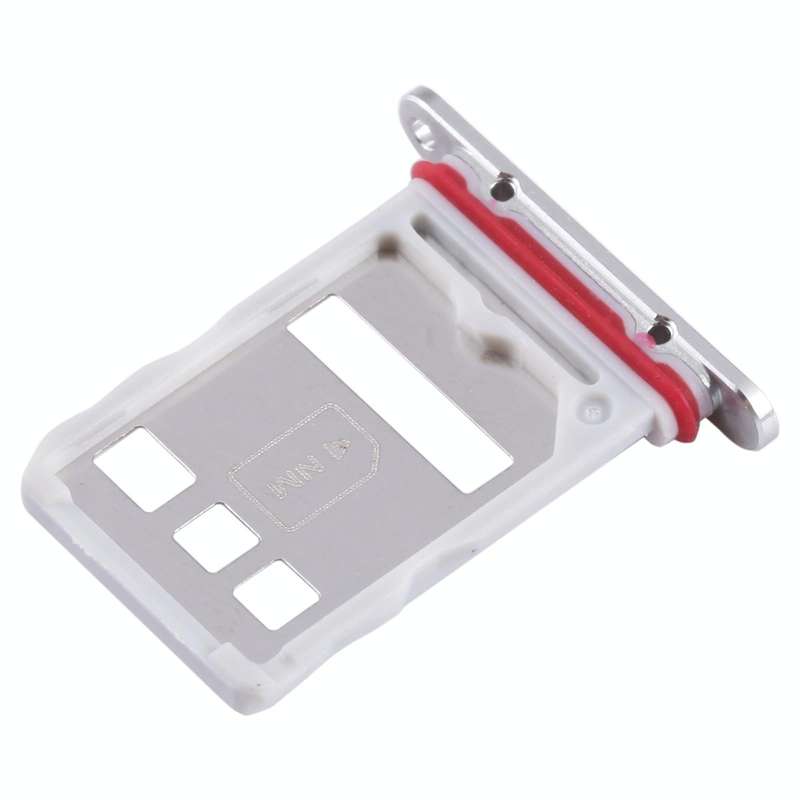 For Huawei Mate 50E SIM + NM Card Tray (Silver)