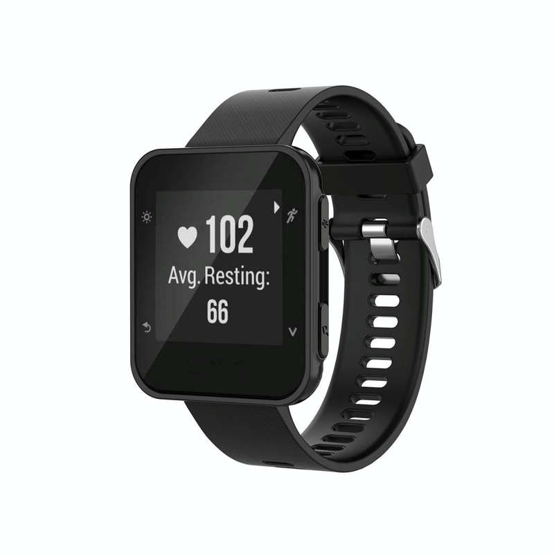 For Garmin ForeAthlete 35J / Forerunner 35J Silicone Watch Band(Black)