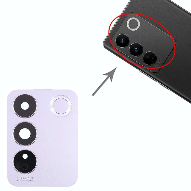 For vivo V27e Original Camera Lens Cover (Purple)