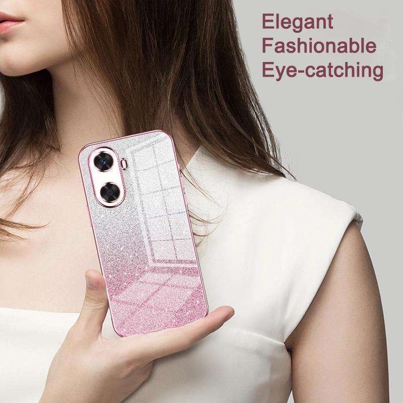 For Huawei Maimang 20 / nova 11i Gradient Glitter Powder Electroplated Phone Case(Silver)