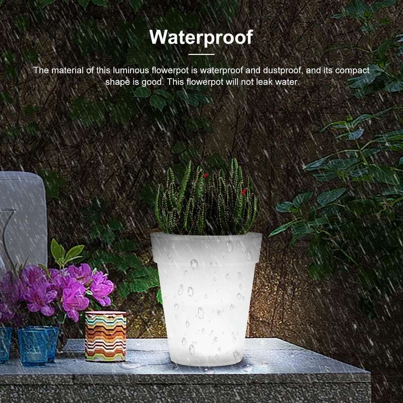 LED Solar Flower Pot Light Garden Light Luminous Flower Pot Light Lawn Light Christmas Decoration...