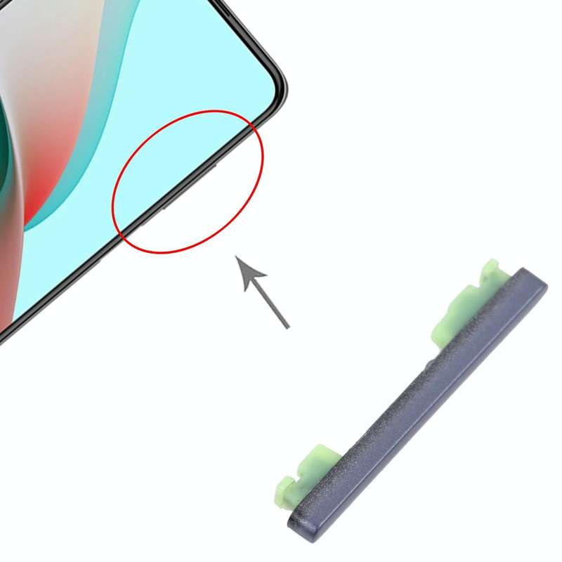 Volume Control Button for Xiaomi Redmi Note 9 5G / Redmi Note 9T M2007J22C M2007J22G J22 (Black)