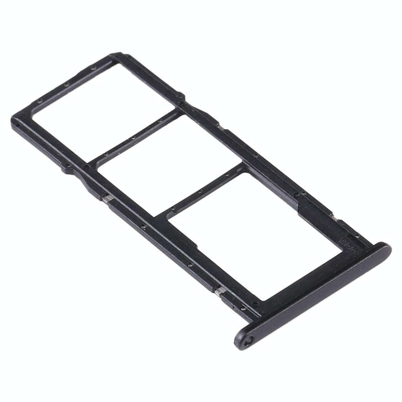 SIM Card Tray + SIM Card Tray + Micro SD Card Tray for Huawei Y6s (2020) (Black)
