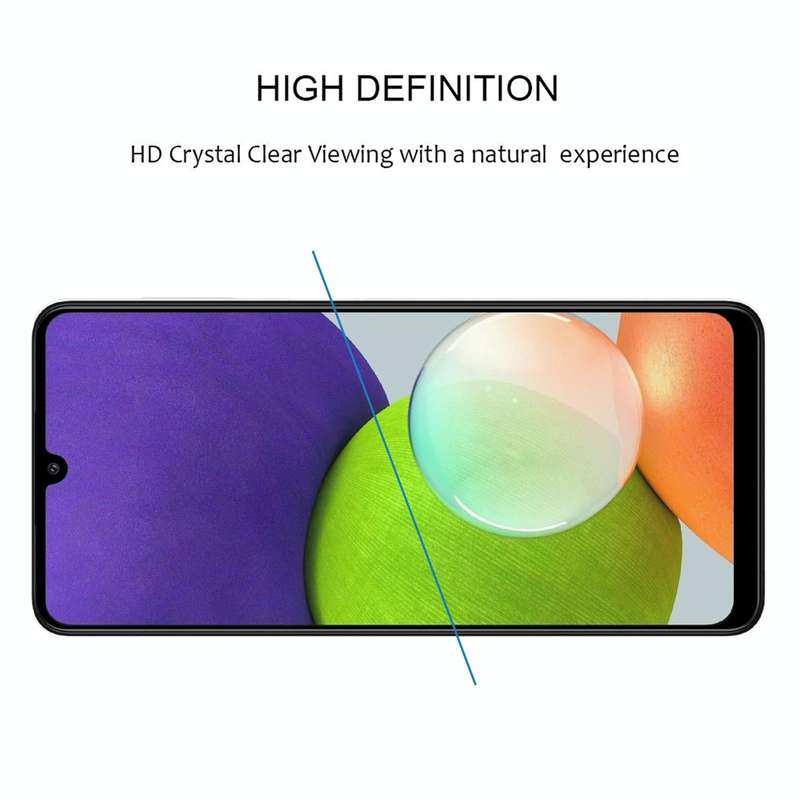 For Samsung Galaxy A22 4G 25 PCS Full Glue Full Screen Tempered Glass Film