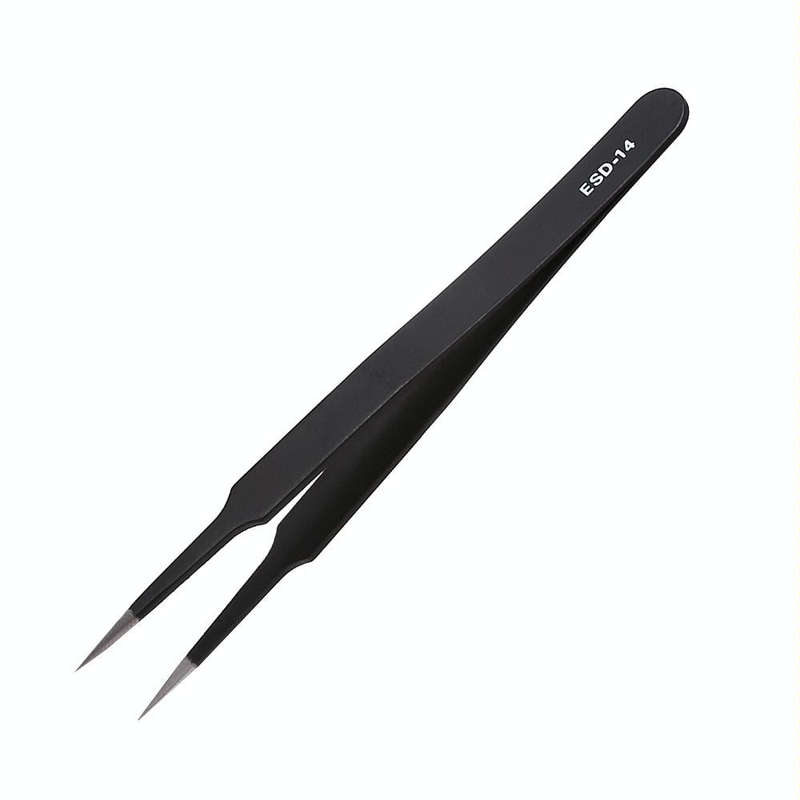 6 in 1 Stainless Steel Anti Static Tweezers Set