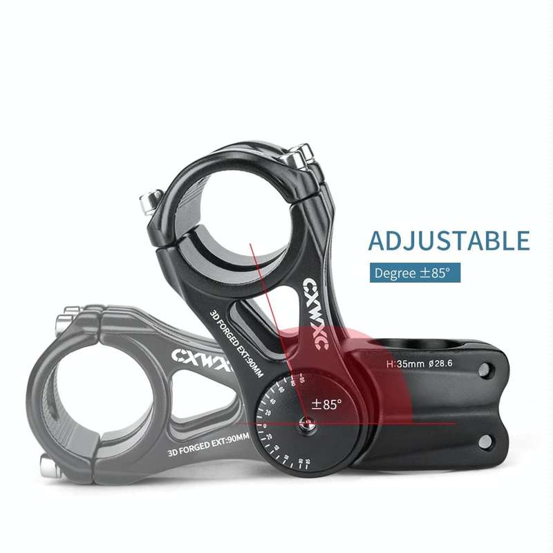 CXWXC MTB Road Bike Adjustable Stem Ultralight Aluminum Alloy Bike Stem( 145mm)
