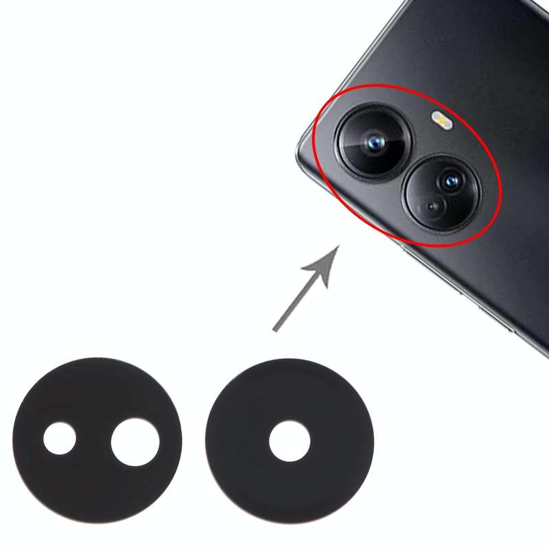 For Realme 10 Pro+ 10 Pair Original Back Camera Lens