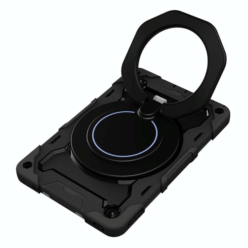 For Lenovo Tab M10 Plus 3rd Gen Armor Contrast Color Silicone + PC Tablet Case(Black)