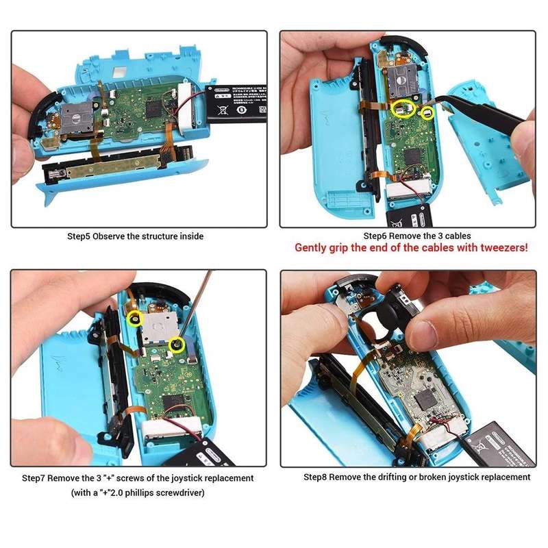 21 In 1 Kit For Nintendo Switch Joycon Joystick Thumb Stick Repair Tool