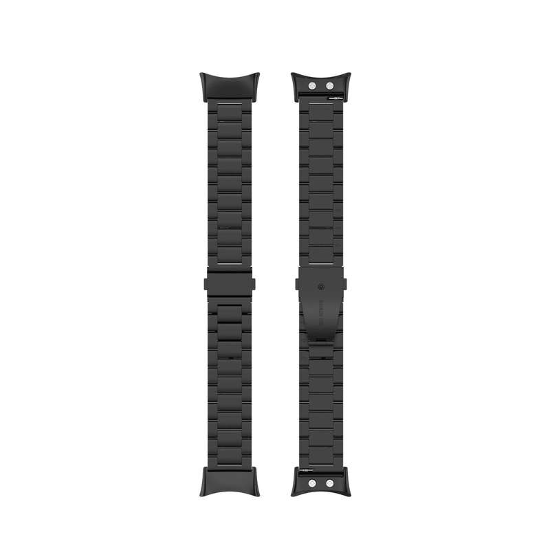For Garmin Forerunner 45 / 45S / Swim 2 Universal Three Beads Stainless Steel Watch Band(Black)