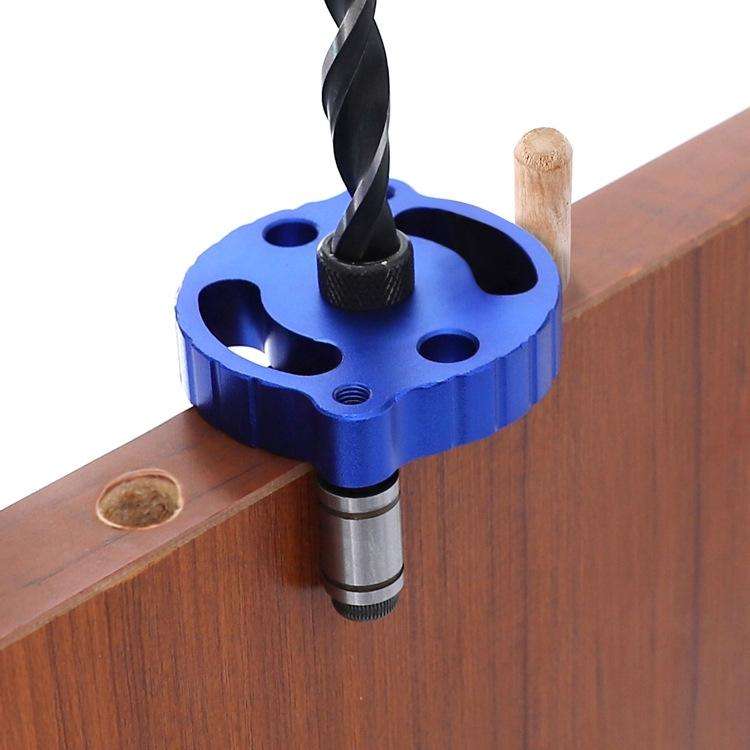 Woodworking Straight Hole Puncher Self-Centering Dowel Splicing Drilling Locator Woodworking Dril...