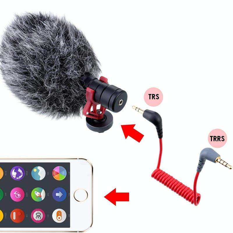 For BOYA / RODE SC2 TRS to TRS Wireless Lavalier Microphone Cable