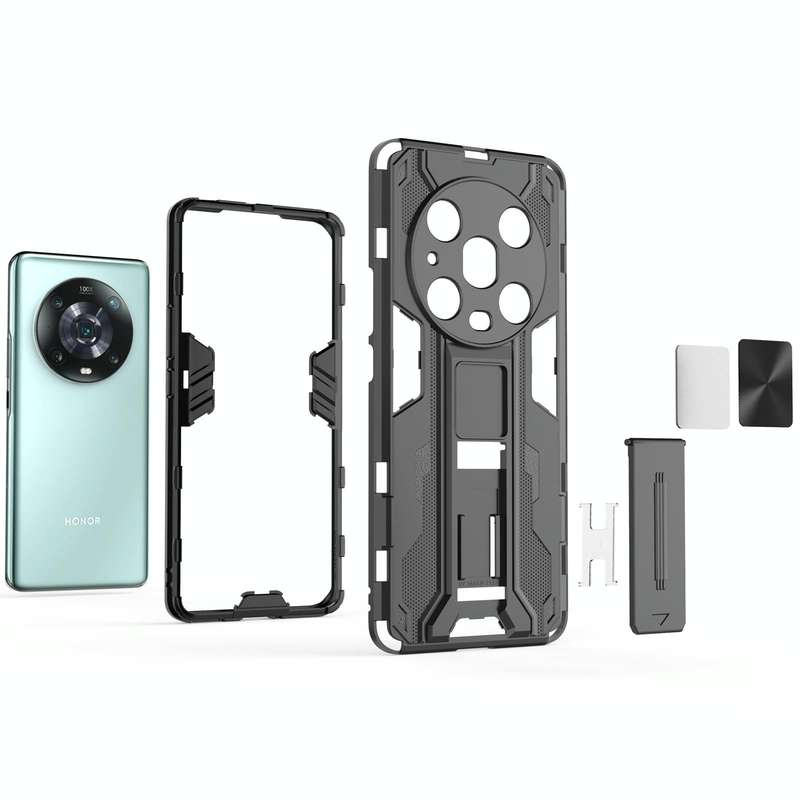 For Honor Magic4 Pro Supersonic PC + TPU Shock-proof Protective Phone Case(Silver)
